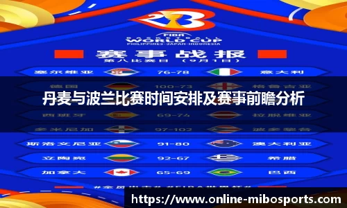 丹麦与波兰比赛时间安排及赛事前瞻分析